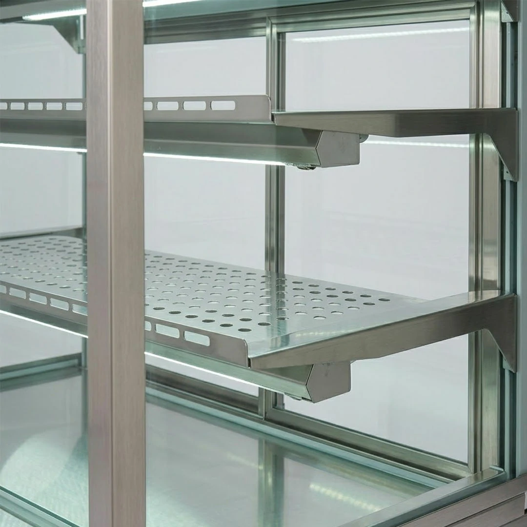 Vitrine réfrigérée en inox AISI 304