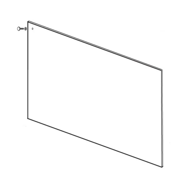 Vitre frontale droite HL20/A-B-C1/RO20 pour vitrine