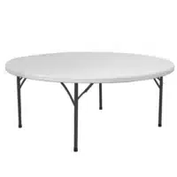 Table de buffet rond pliable, H 740 mm