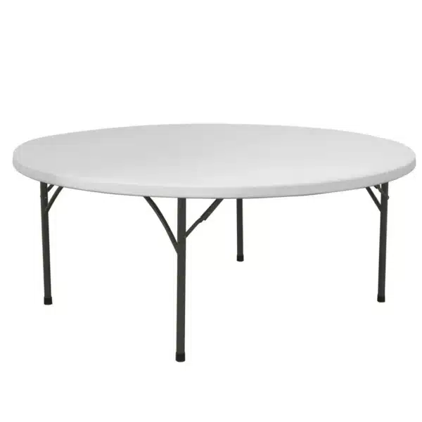 Table de buffet rond pliable, H 740 mm