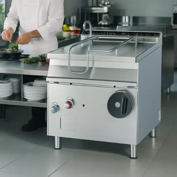 Sauteuse à Gaz Inox, relevage Manuel