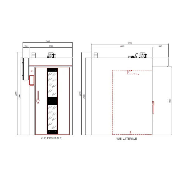 Four rotatif à gaz Rotoram Small 16 plaques 400 x 600 mm – Image 2