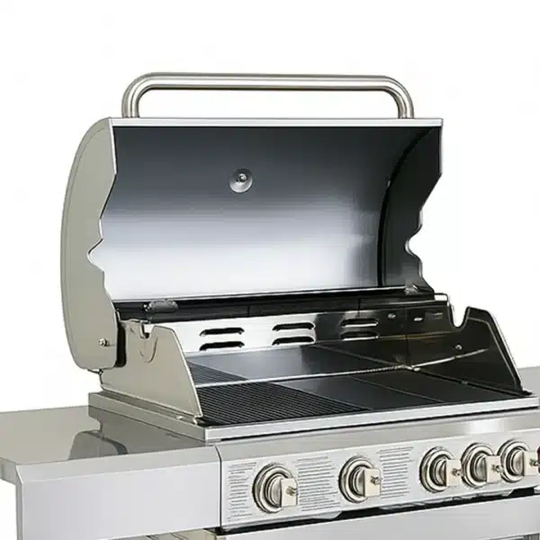 Barbecue à gaz inox: puissance et polyvalence