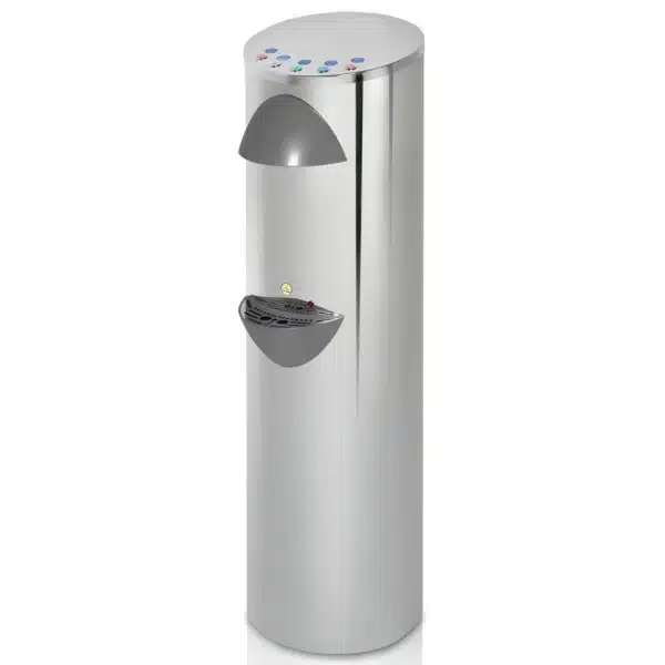 Fontaine à eau gazeuse acier inoxydable avec 5 boutons