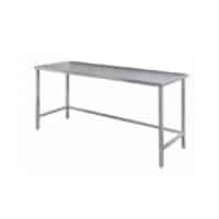 Table inox 304 centrale L 1500 x P 1500 x H 800 mm sur mesure