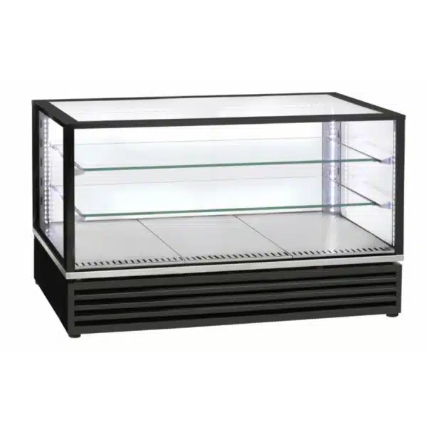 Vitrine réfrigérée ventilée panoramique à poser L 1185 x P 650 x H 735 mm