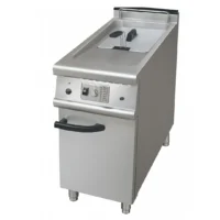 Friteuse à gaz inox sur coffre