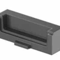 Obturateur aval pour Multislot 150 - En Béton Polymère couleur Noir