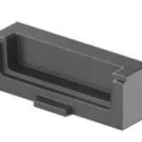 Obturateur aval pour Multislot 150 - En Béton Polymère couleur Noir