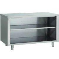 Table armoire ouverte sans portes INOX AISI 430 L 700 x P 600 x 850 mm