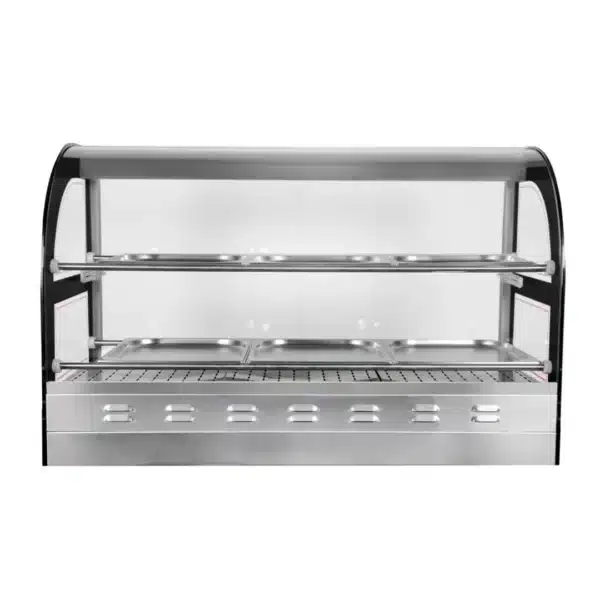 Vitrine chauffante pour poulets avec 2 étagères intermédiaires – Image 2