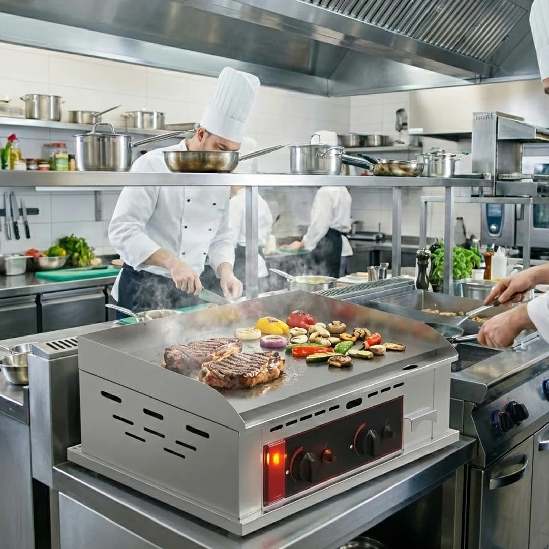 Plaque à Snacker Professionnelle à Gaz Lisse