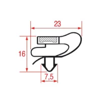 Joint à encastrer 610x400 mm pour armoire réfrigérée GN3100TN