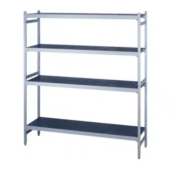 Rayonnage à clayettes pleines Polymère 6622 L 2127 x P 460 x 1800 mm 4 niveaux