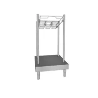 Distributeur de plateaux et couvert sur roues 3 GN1/3 - H 100 mm
