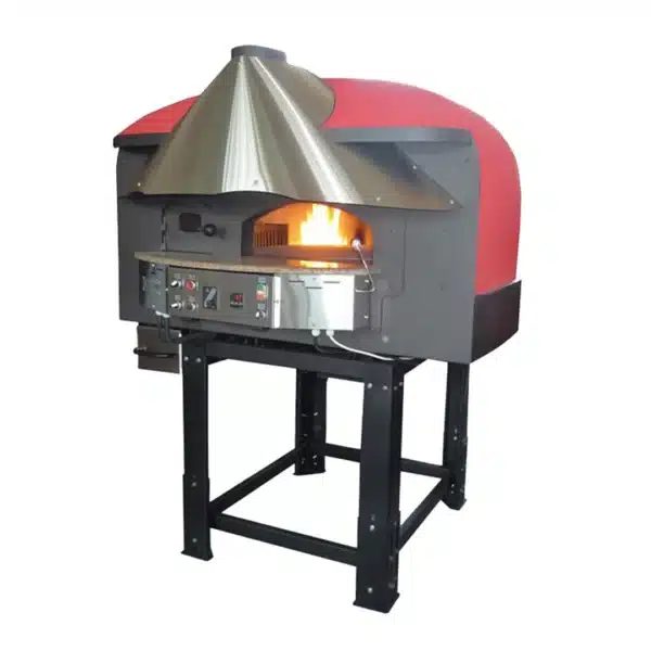 Four à pizza rotatif à bois/gaz 4 pizzas Ø 30 cm – Image 2
