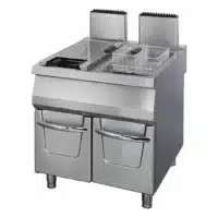 Friteuse à gaz gamme 900 sur coffre - 2 x 22 L