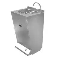 Lavabo avec distributeur de savon - avec commande au pied