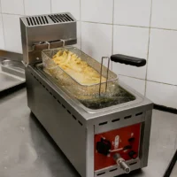 Friteuse à Gaz Professionnelle - 1 Cuve 8 L