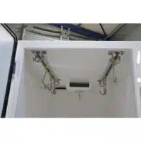 3 Kits bouchers : 3 rails + 12 crochets viande inox L 210 mm