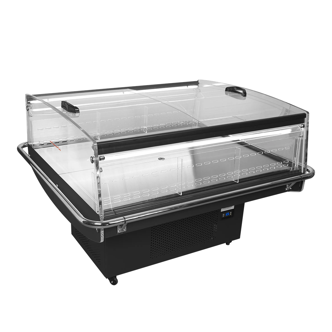 Îlot réfrigéré positif -1 à +5 °C noir L 1405 x P 1210 x H 1005 mm - Image 2