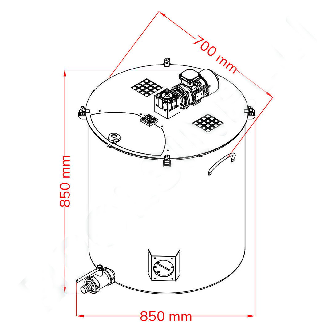 Cuve motorisée 200 L pour confiture - Image 3