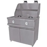 Friteuse à gaz 2 cuves rondes