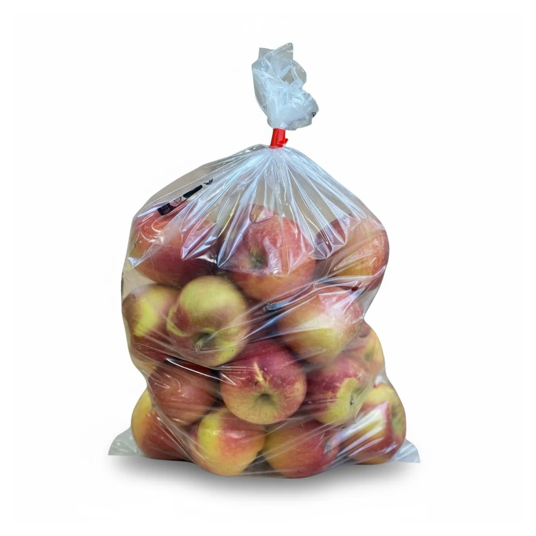 Sac plastique 5 kg neutre/transparent - 220+50x600mm 50my - Lot de 800 – Image 2