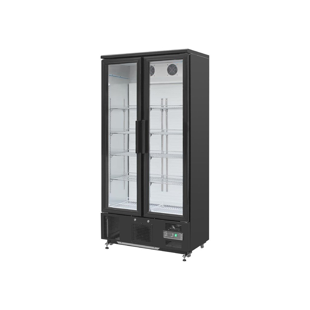 Arrière-bar vertical positif double porte battante - 490 L – Image 3
