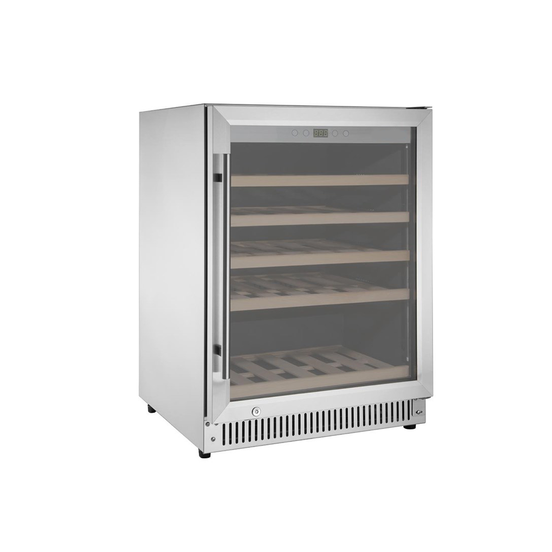 Rafraîchisseur à vin dessous de comptoir inox - 47 bouteilles – Image 2