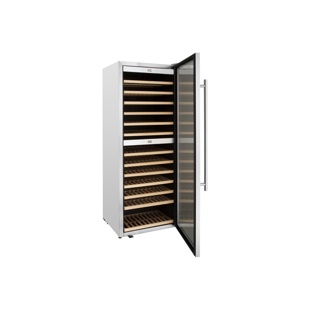 Cave à vin professionnelle bi-zone inox - 109 bouteilles – Image 2