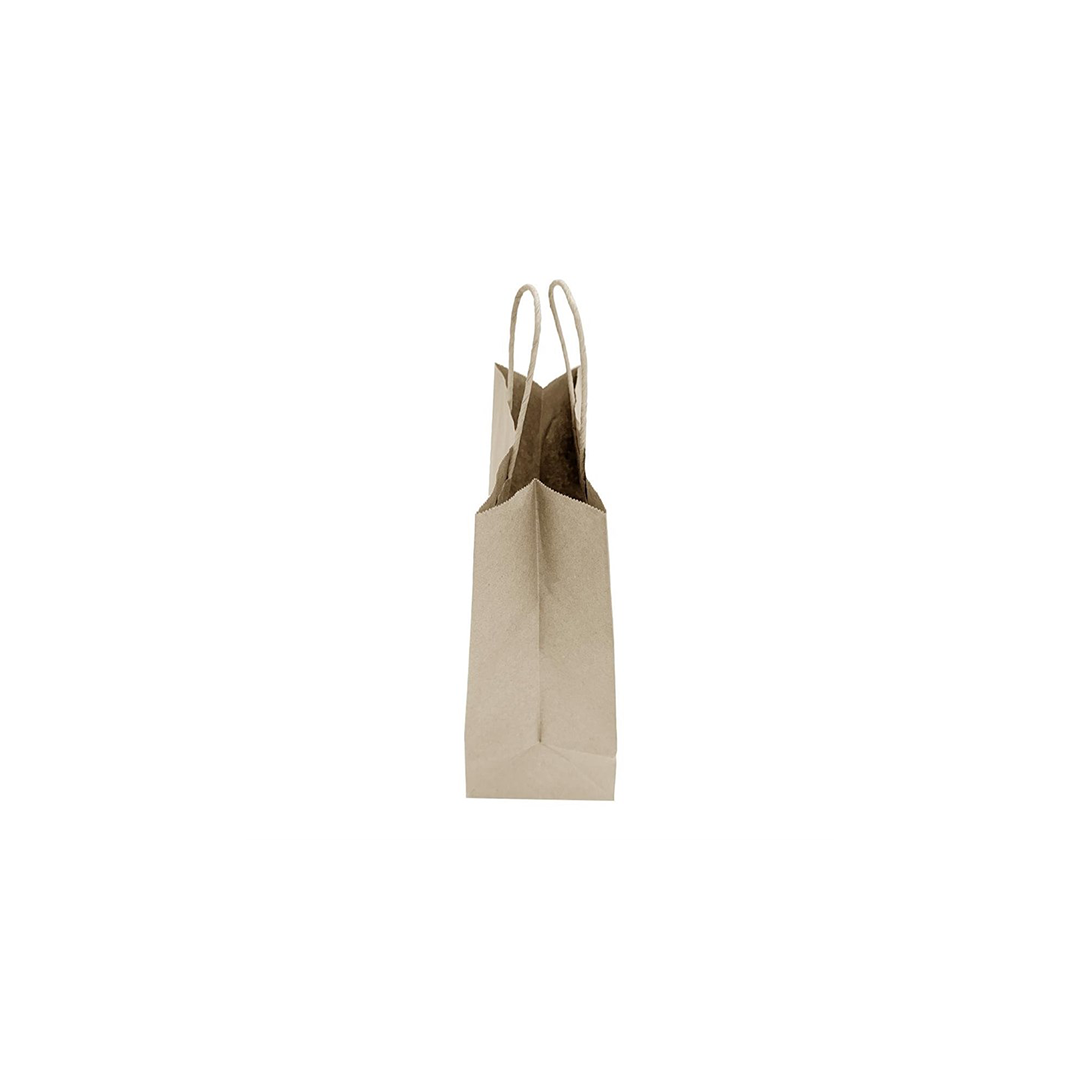 Sac moyen en papier avec poignée torsadée marron (lot de 250) – Image 3