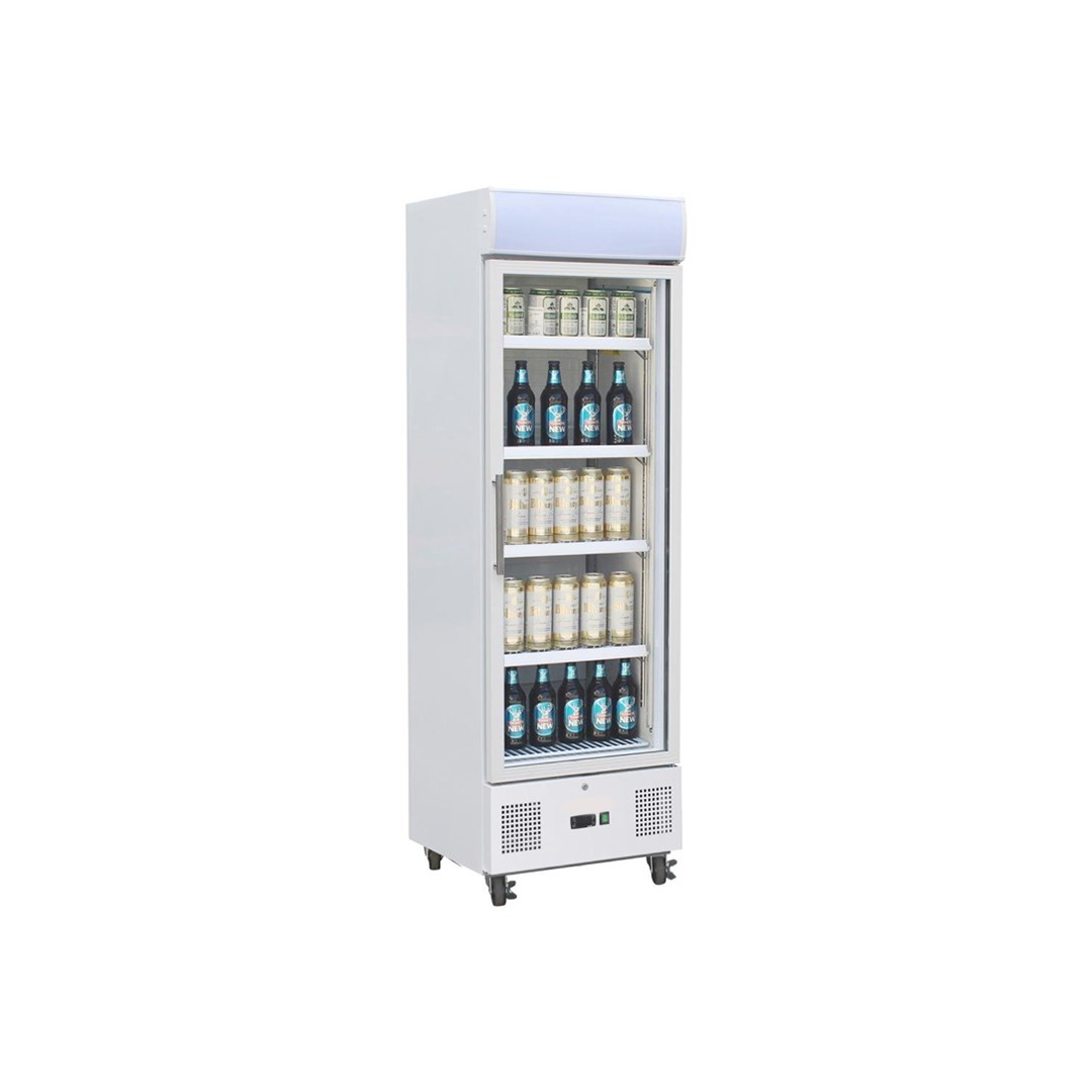 Vitrine réfrigérée positive blanche - 368 L – Image 3