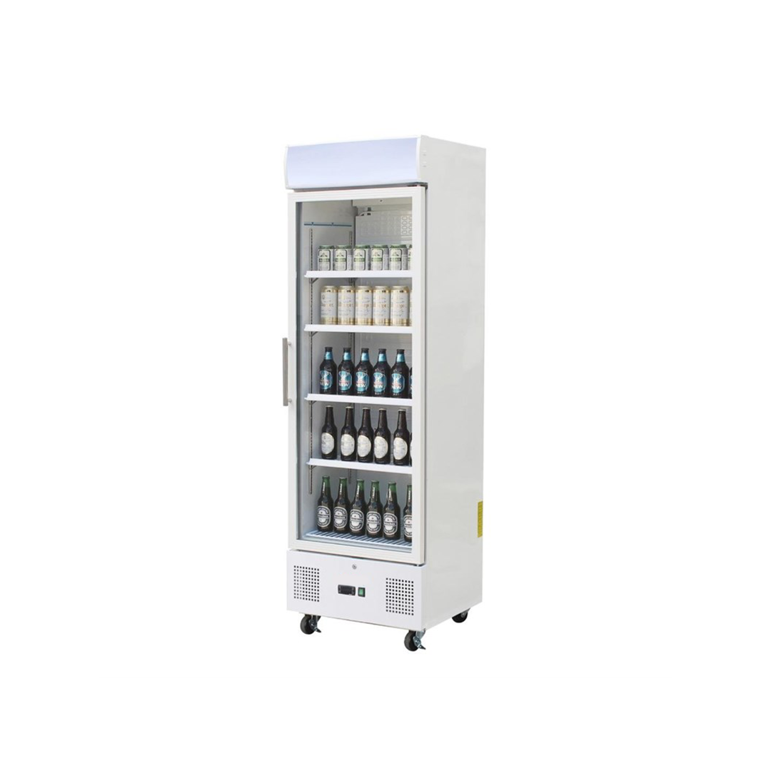 Vitrine réfrigérée positive blanche - 368 L – Image 4
