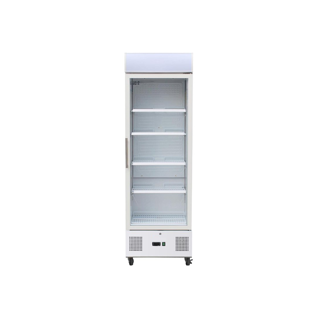 Vitrine réfrigérée positive blanche - 368 L – Image 2