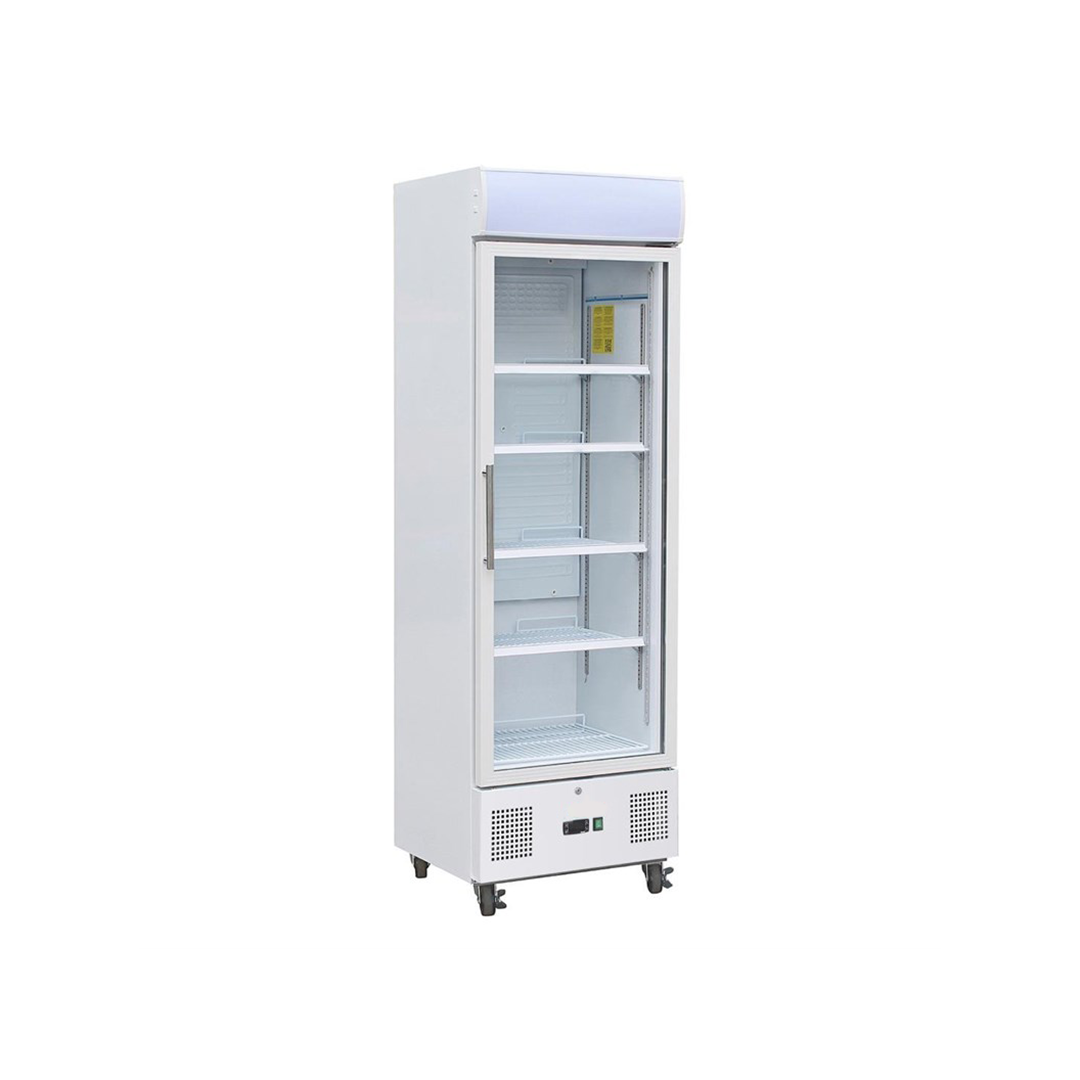 Vitrine réfrigérée positive blanche 368 L