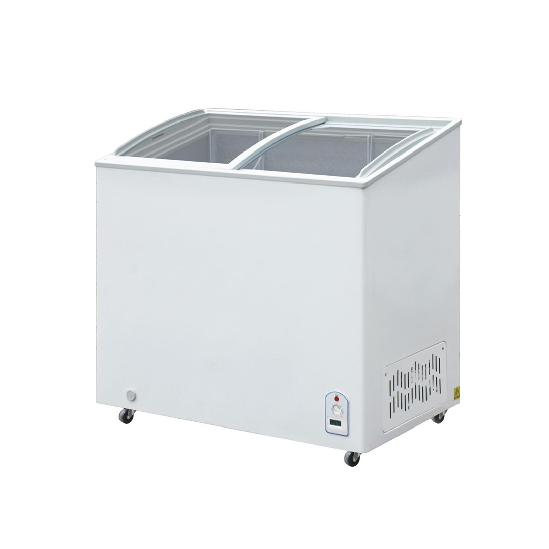 Congélateur coffre vitré 200 L