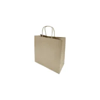 Sac moyen en papier avec poignée torsadée marron (lot de 250)