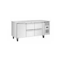 Table réfrigérée positive 4 tiroirs et 1 porte