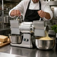 Râpe à Fromages Durs Professionnelle en Aluminium Poli