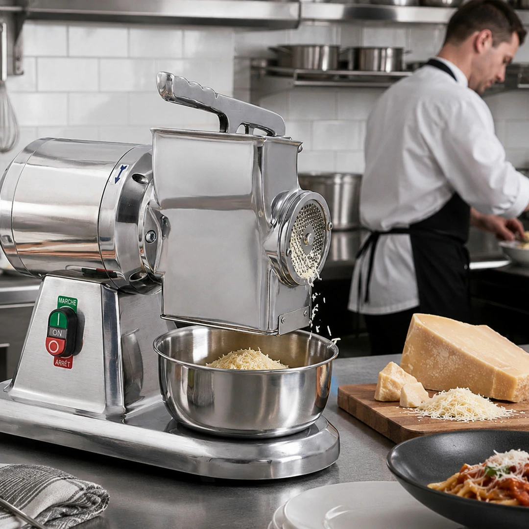Râpe à Fromages durs, modèle simple en aluminium alimentaire poli