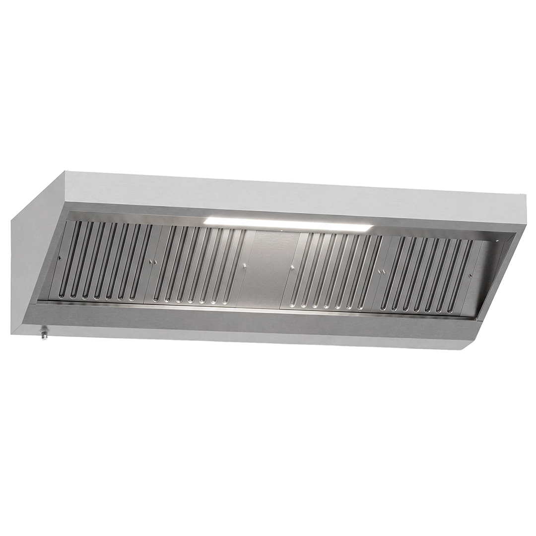 Hotte professionnelle murale L 2000 mm