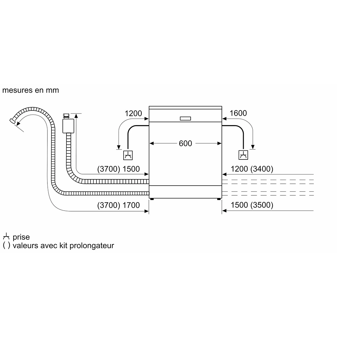 Lave-vaisselle encastrable L 598 x P 573 x H 815 mm – Image 5