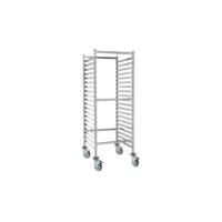 Chariot 20 plaques GN 2/1 530x650 mm - L 590 x P 660 x H 1800 mm pour -40°C+280°C