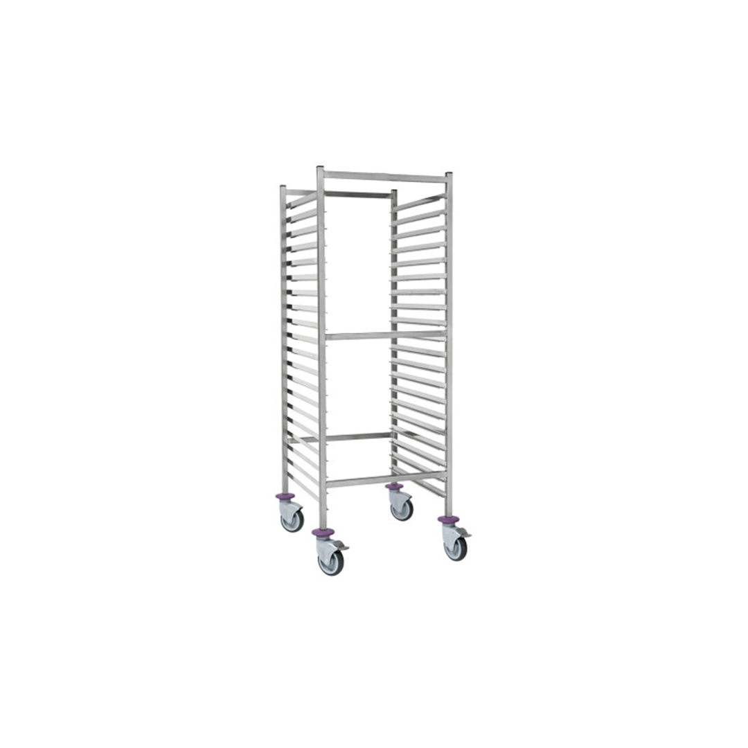 Chariot 20 plaques GN 2/1 530x650 mm - L 590 x P 660 x H 1800 mm pour -40°C+280°C