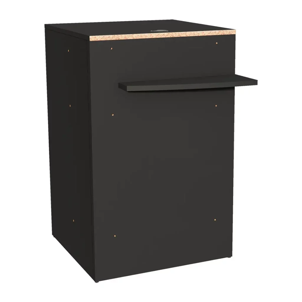 Comptoir d'accueil noir
