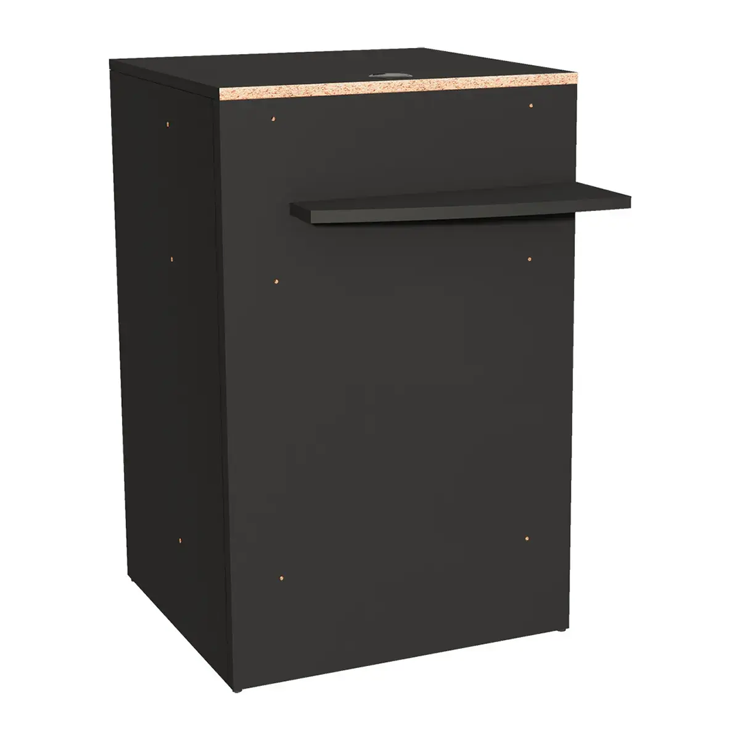 Comptoir d'accueil noir