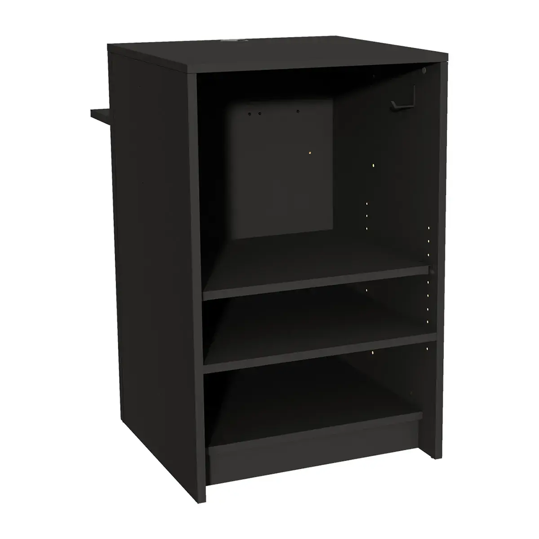 Comptoir d'accueil noir - L 607 x P 586 x H 945 mm – Image 2